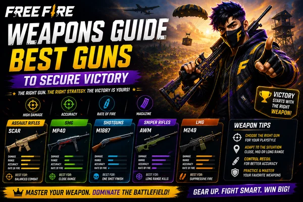 Free Fire Weapons Guide: Best Guns to Secure Victory